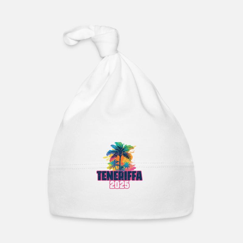 Teneriffa 2025 Urlaub Palmen Baby Bio-Mütze