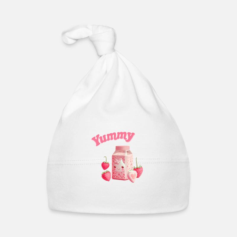 Erdbeermilch Erdbeere Anime kawaii Baby Bio-Mütze