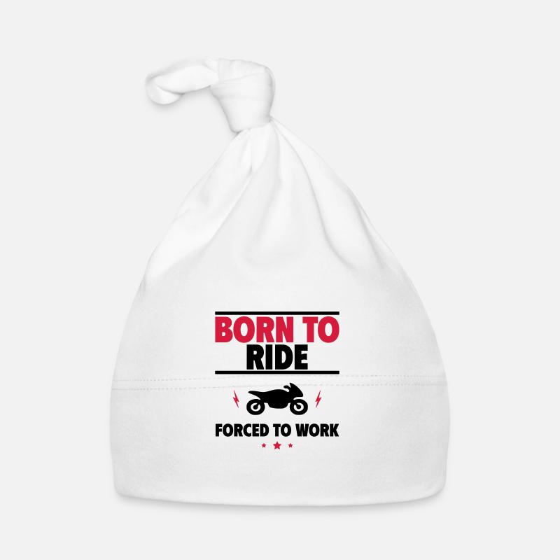 Born for the motorcycle Organic Baby Cap