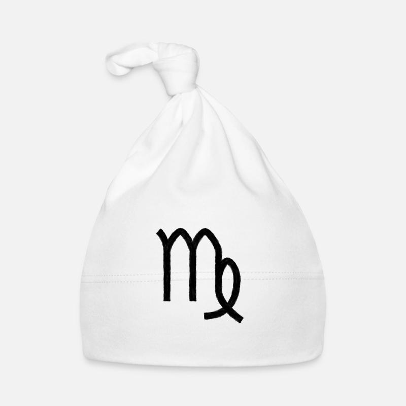 SYMBOLE VIERGE DANS L'HUILE - Bonnet bio Bébé - blanc