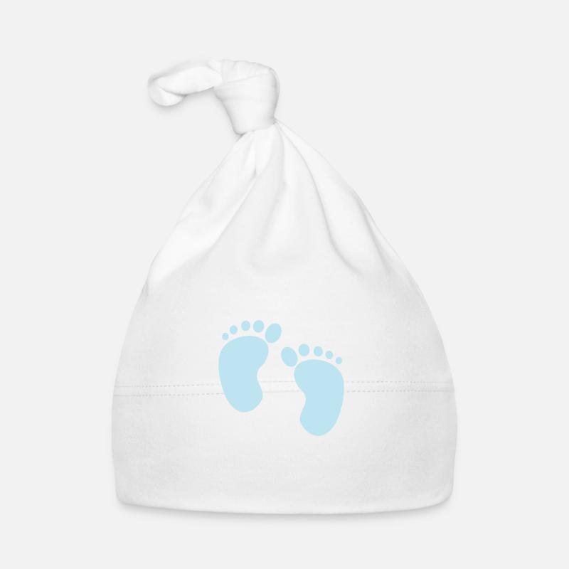 Fußabdrücke Baby Bio-Mütze