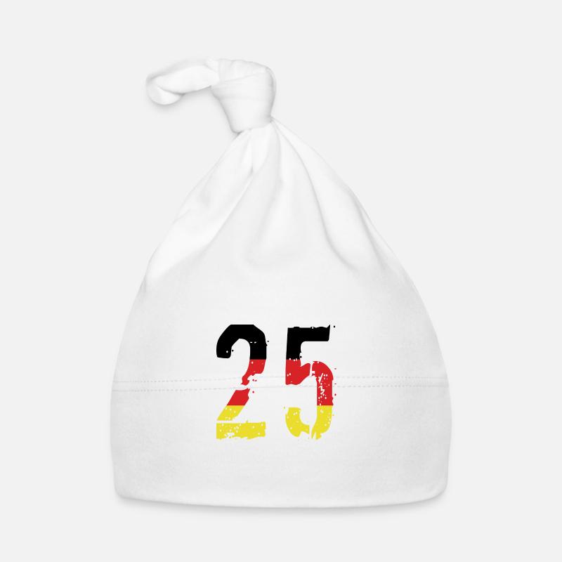 25 Number Germany Jersey Organic Baby Cap