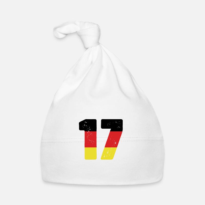 17 Numéro Jersey Allemagne Bonnet bio Bébé