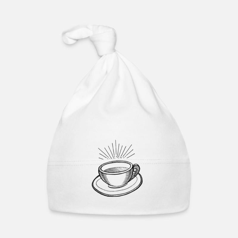 Coffee cups design Organic Baby Cap