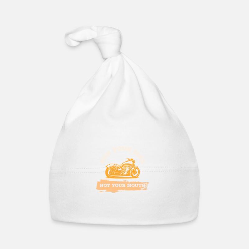 motorrad cooler spruch Baby Bio-Mütze