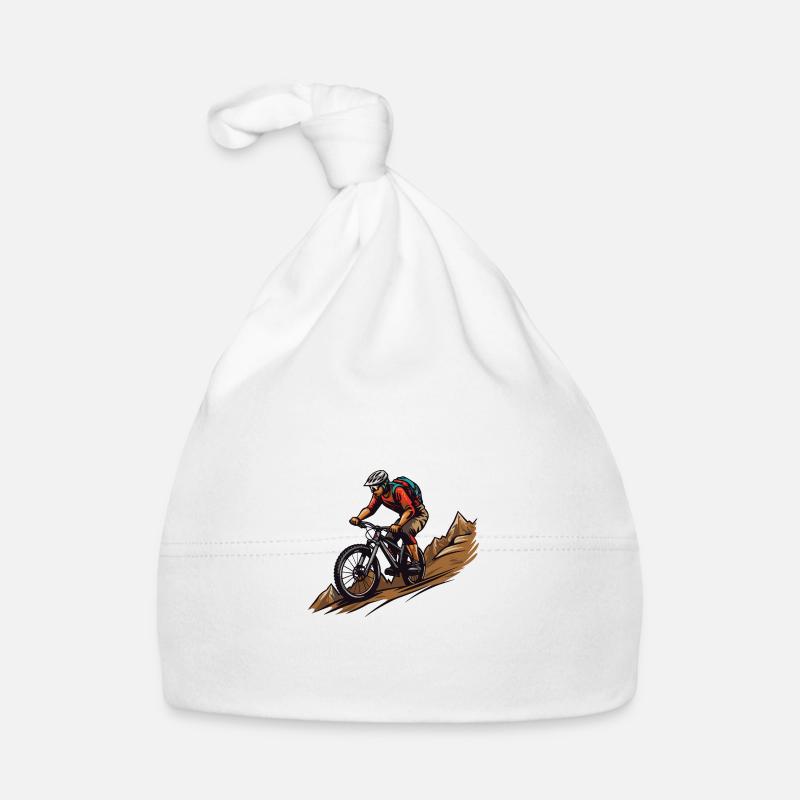 Sports de VTT - Bonnet bio Bébé - blanc