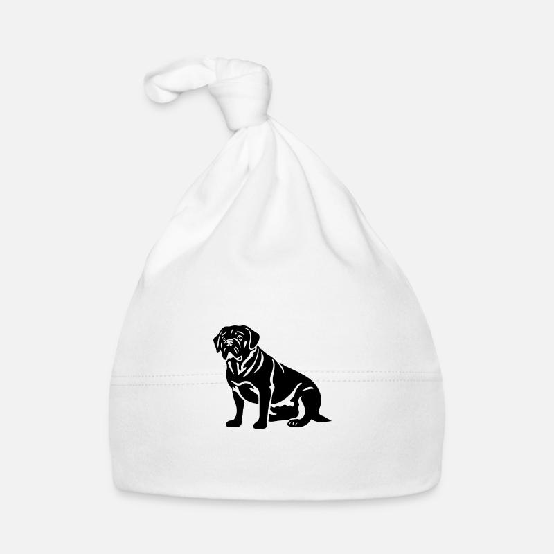 Pug Hund Mops Baby Bio-Mütze
