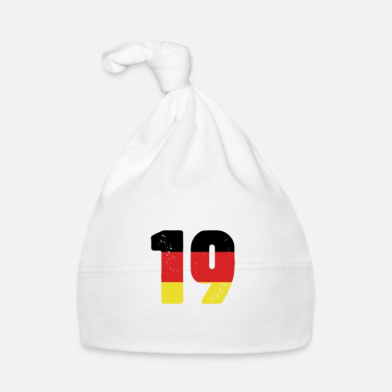 19 Number Jersey Germany Organic Baby Cap