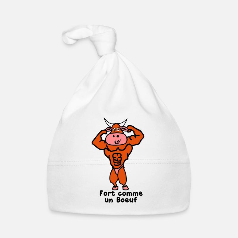 fort comme un boeuf Bonnet bio Bébé