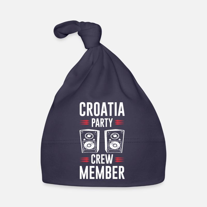Croatia Party Crew Baby Bio-Mütze