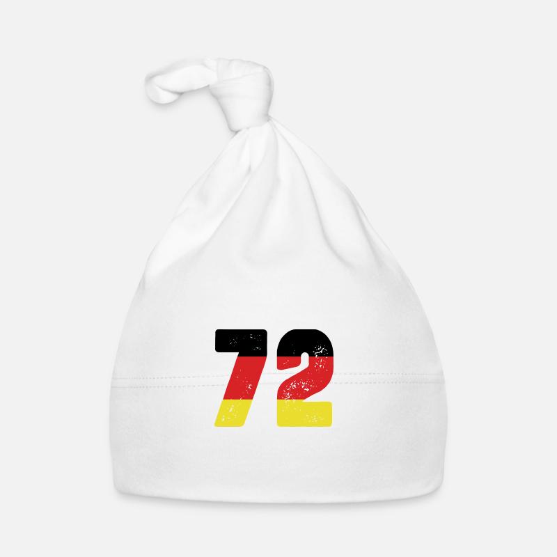 72 Number Jersey Germany Organic Baby Cap