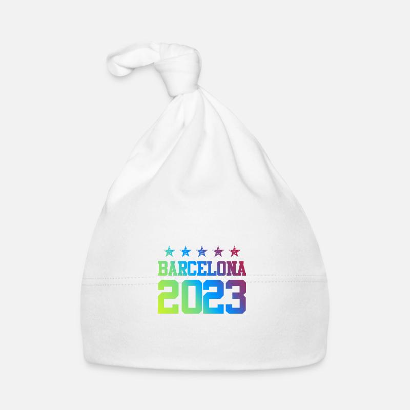 Barcelona 2023 Baby Bio-Mütze
