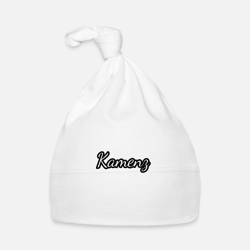 Kamenz - Textdesign mit Stadtnamen Baby Bio-Mütze