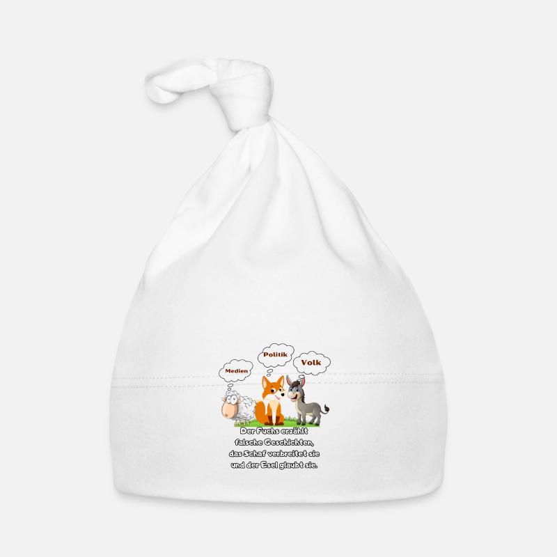 Schaf Esel Fuchs Baby Bio-Mütze