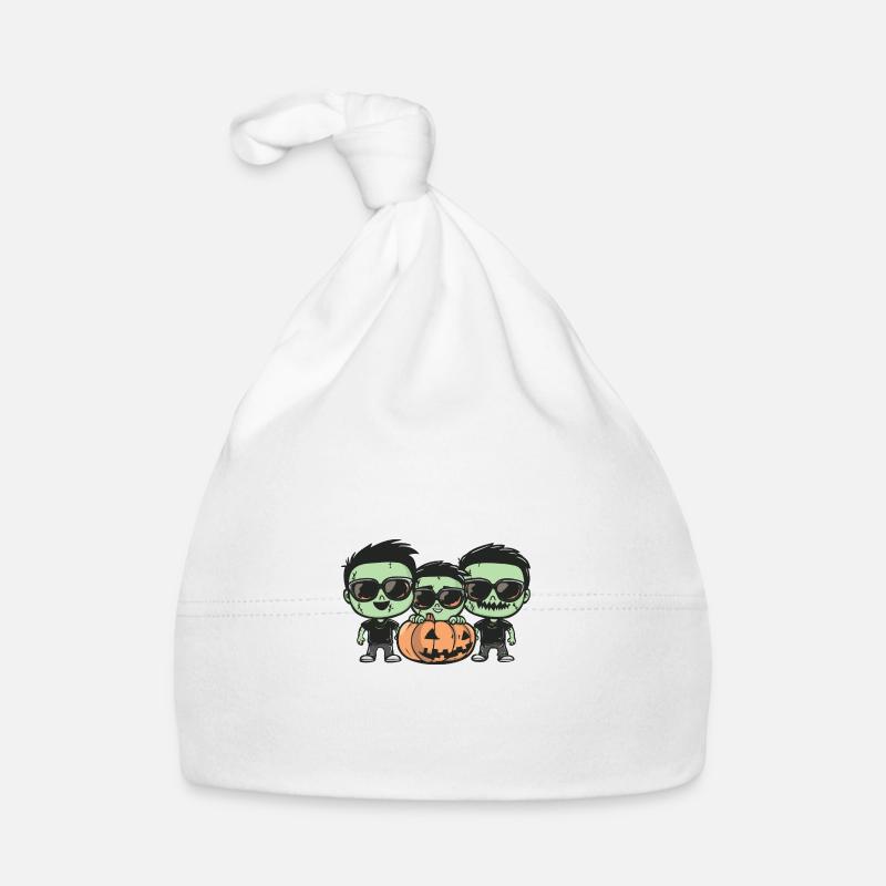 Zombies Halloween Cool Bonnet bio Bébé