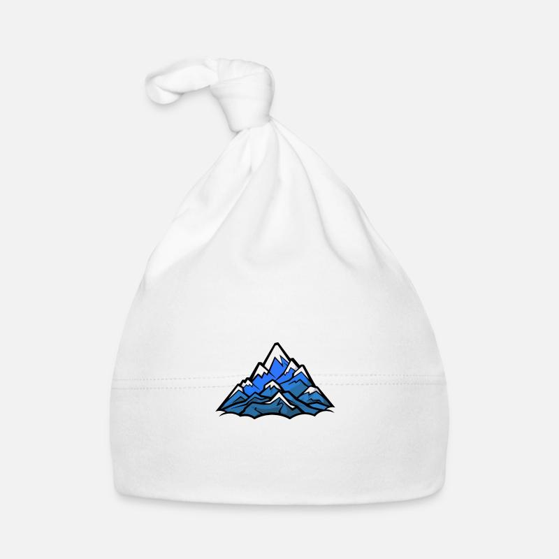 Mountains Alps Silhouette Organic Baby Cap