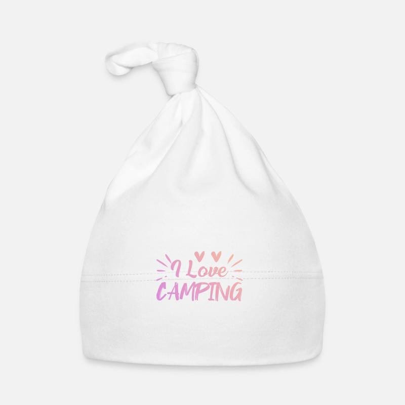 I love camping Organic Baby Cap