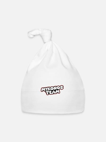 Mykonos Team - Organic Baby Cap - white - Front
