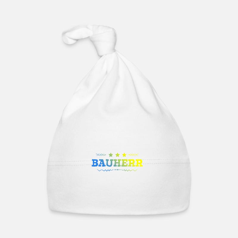 Bauherr Haus Bau Baby Bio-Mütze