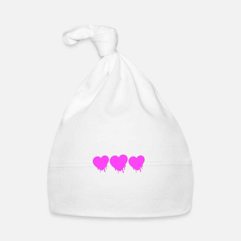 Hearts Love Symbol Organic Baby Cap