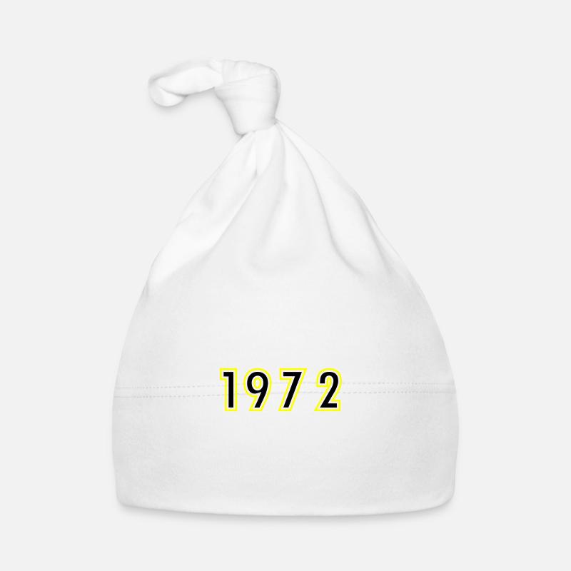 1972 Année Anniversaire Bonnet bio Bébé