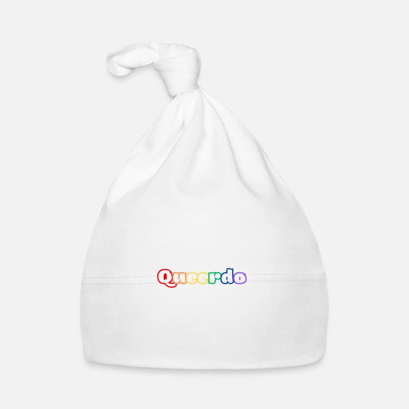 Queerdo - Baby Bio-Mütze - Weiß