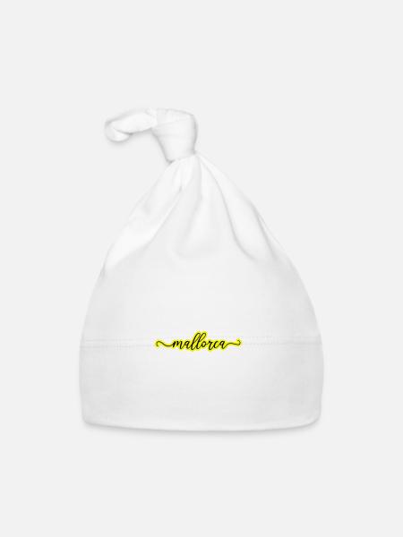 Mallorca Heart Love - Organic Baby Cap - white - Front