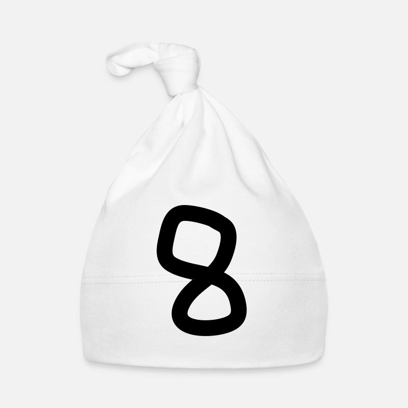 8 - Baby Bio-Mütze - Weiß