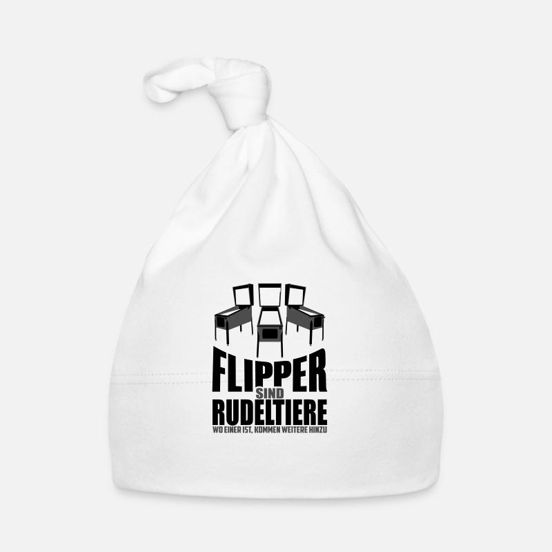 Flipper sind Rudeltiere | Pinball Farben änderbar Baby Bio-Mütze