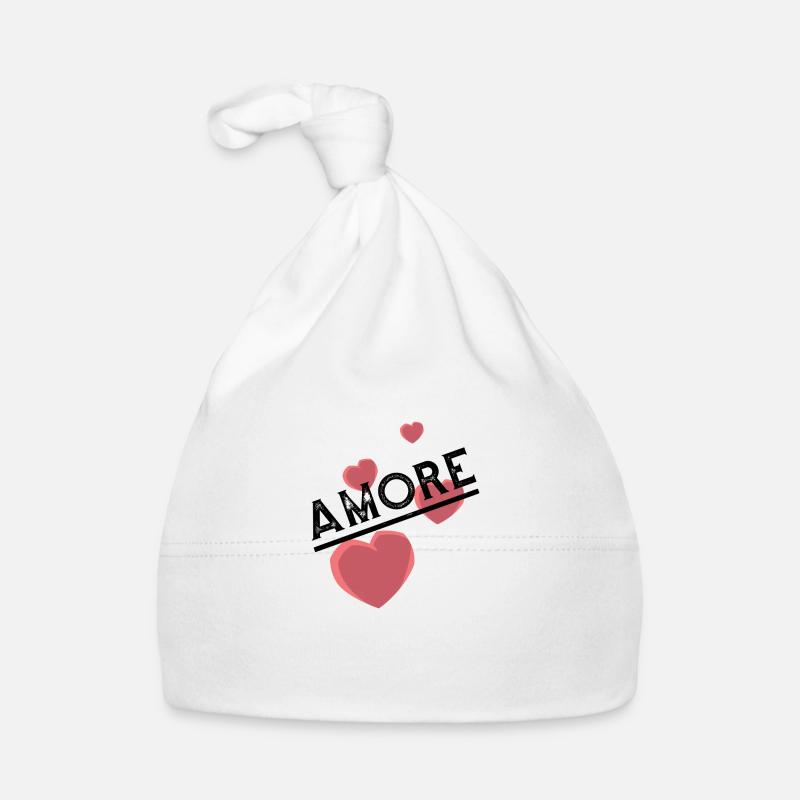 Amore mit Herzen Baby Bio-Mütze