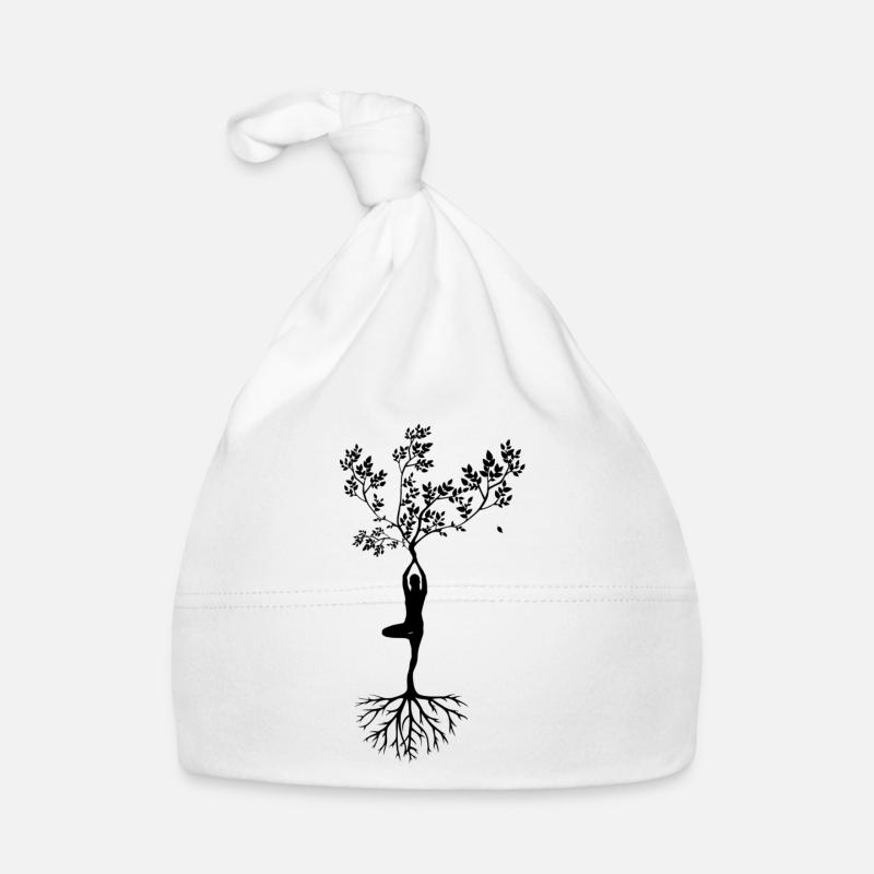 Yoga Tree, Yoga, Tree, Tree, Relax Organic Baby Cap