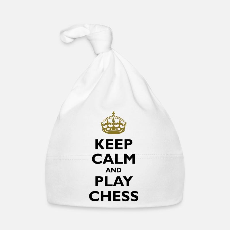 Keep calm and play chess Baby Bio-Mütze