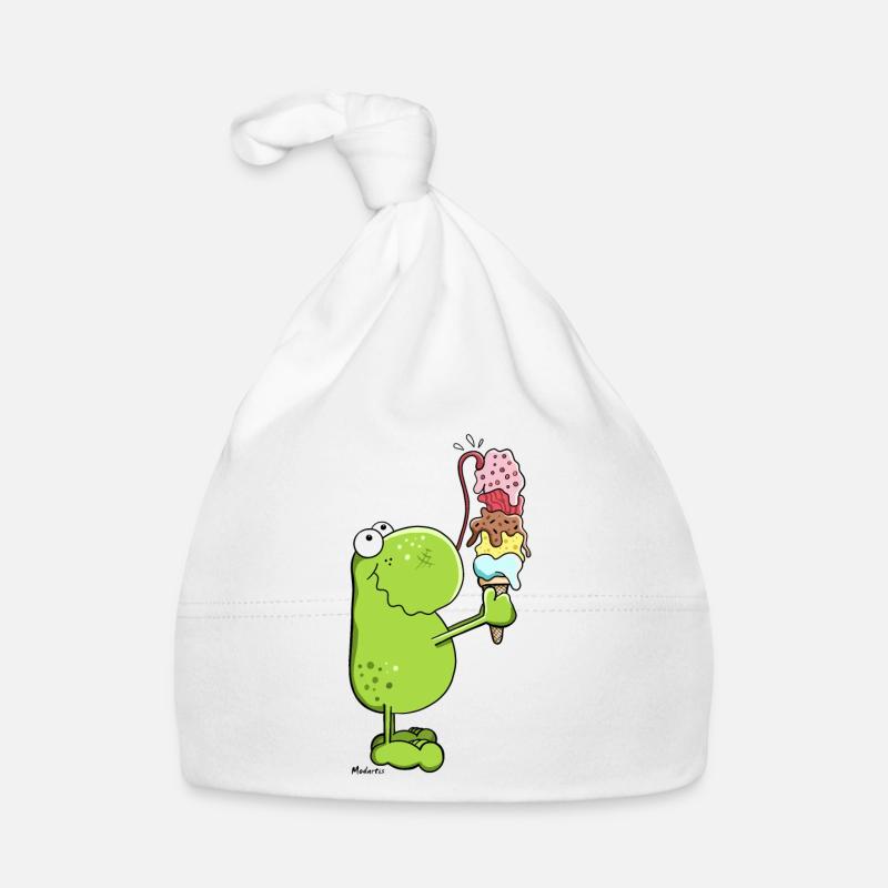 Frosch mit Eis Baby Bio-Mütze
