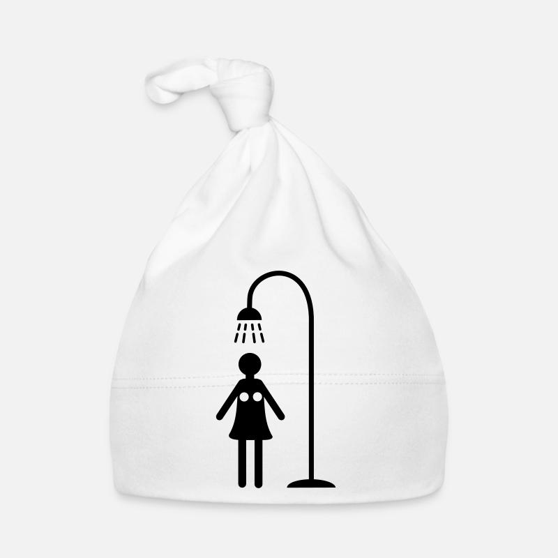 duschen hygiene lebensstil - Baby Bio-Mütze - Weiß