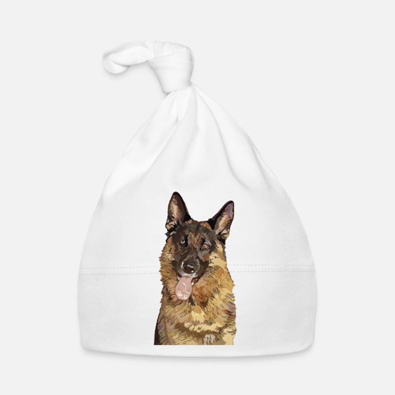 Deutscher Schäferhund Baby Bio-Mütze