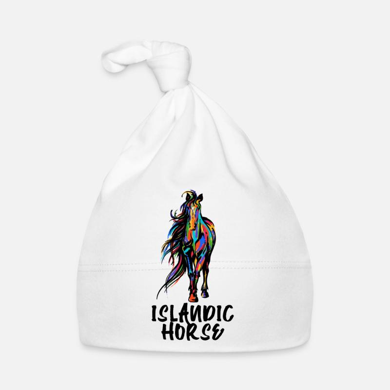 Islandpferde Statement Pferde Pferdefan Isländer Baby Bio-Mütze