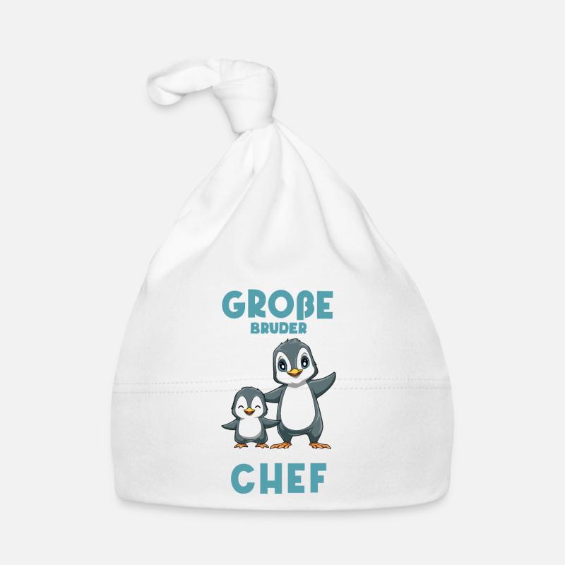 Ich bin jetzt ein großer Bruder Chef - Süße Baby Bio-Mütze
