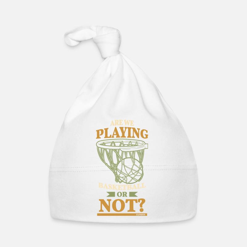 Spielen wir Basketball oder nicht Baby Bio-Mütze
