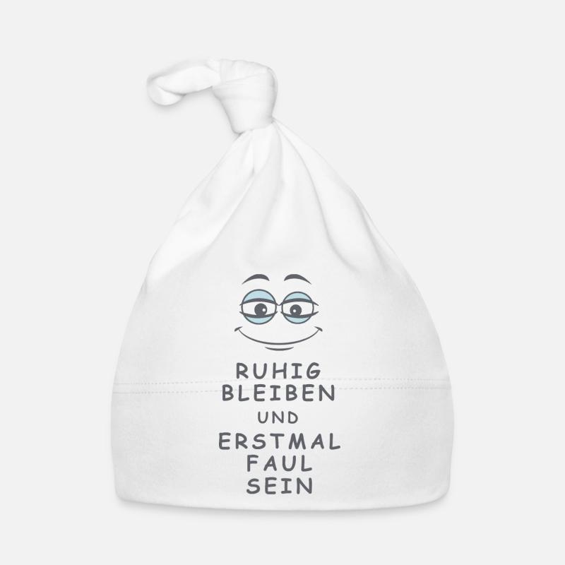 Faul sein Baby Bio-Mütze