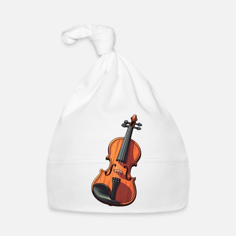 Violon dans le style comique Bonnet bio Bébé