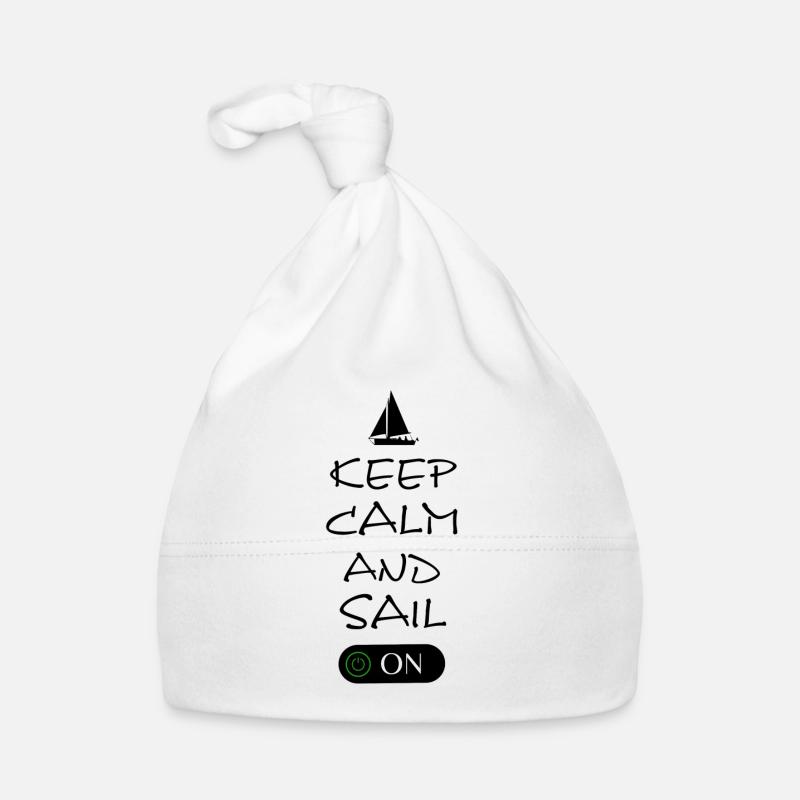 Keep Calm and sail on Baby Bio-Mütze