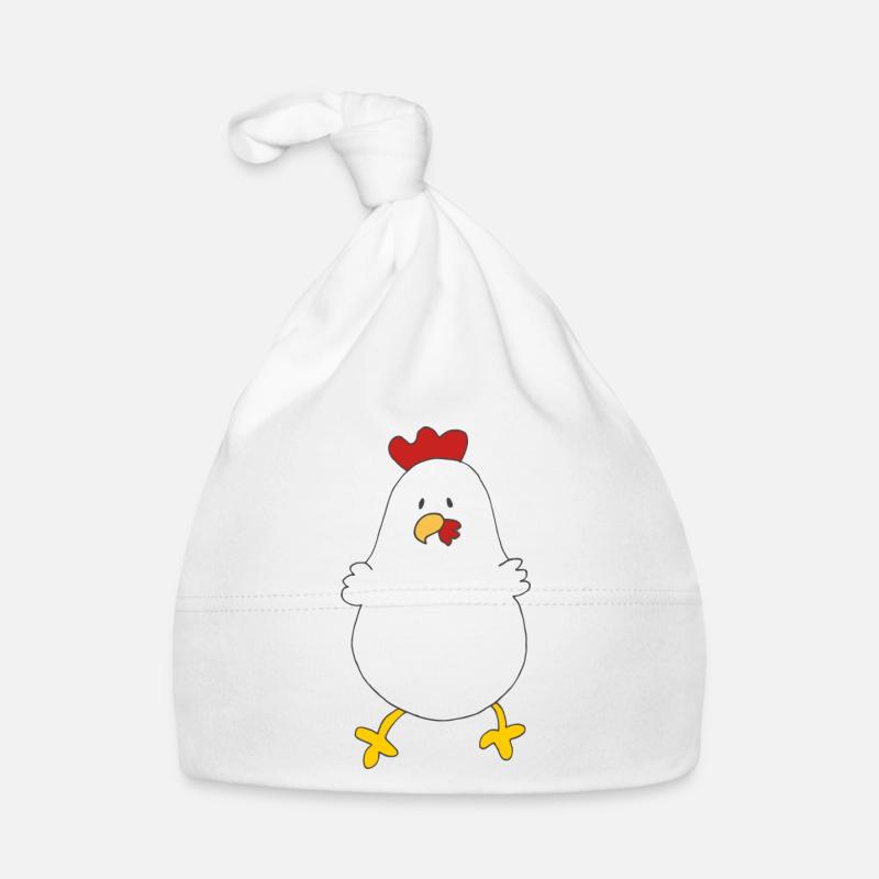Drôle de poulet Bonnet bio Bébé