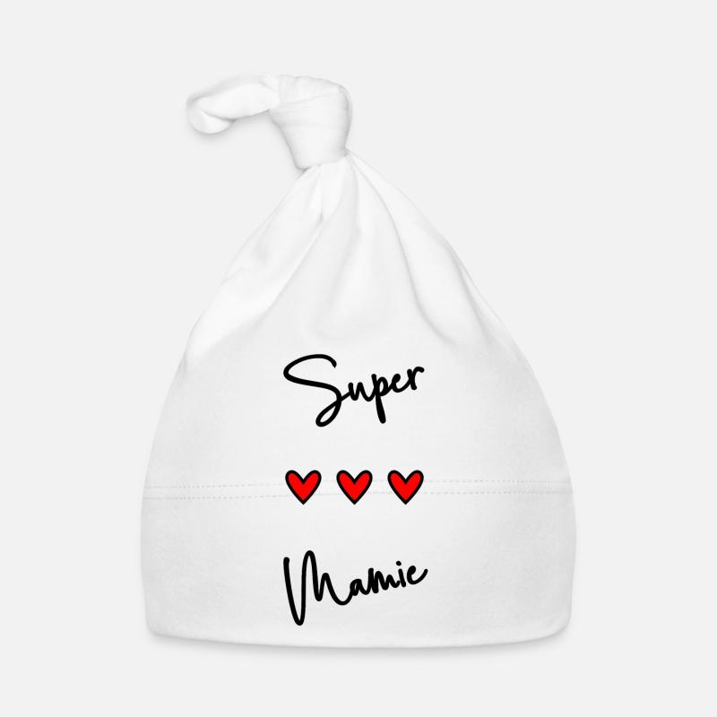 RETRAITE. BONNE RETRAITE. JOYEUSE RETRAITE. COEUR - Bonnet bio Bébé - blanc