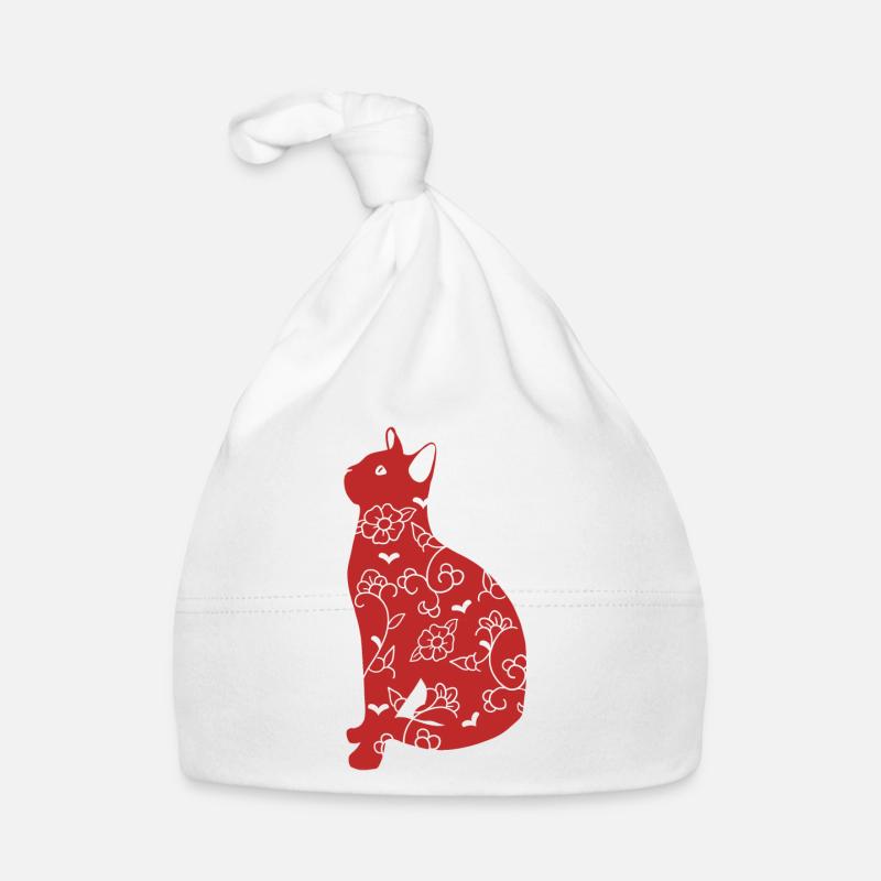 Red Cat Chinoiseries Organic Baby Cap