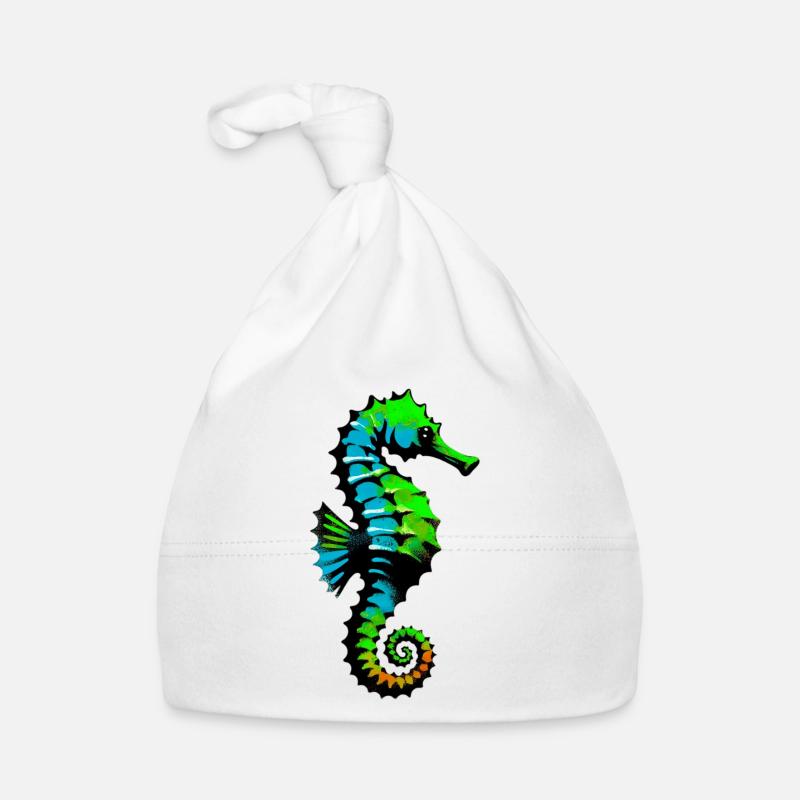 Seepferdchen Baby Bio-Mütze