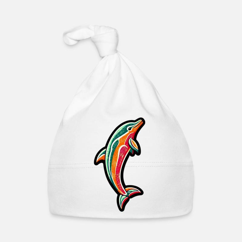 Dolphin Organic Baby Cap