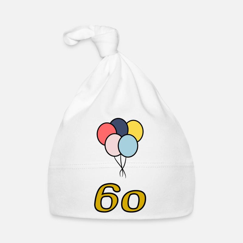 60. 60 ANS. 60e ANNIVERSAIRE. ANNIVERSAIRE 60 ANS. Bonnet bio Bébé