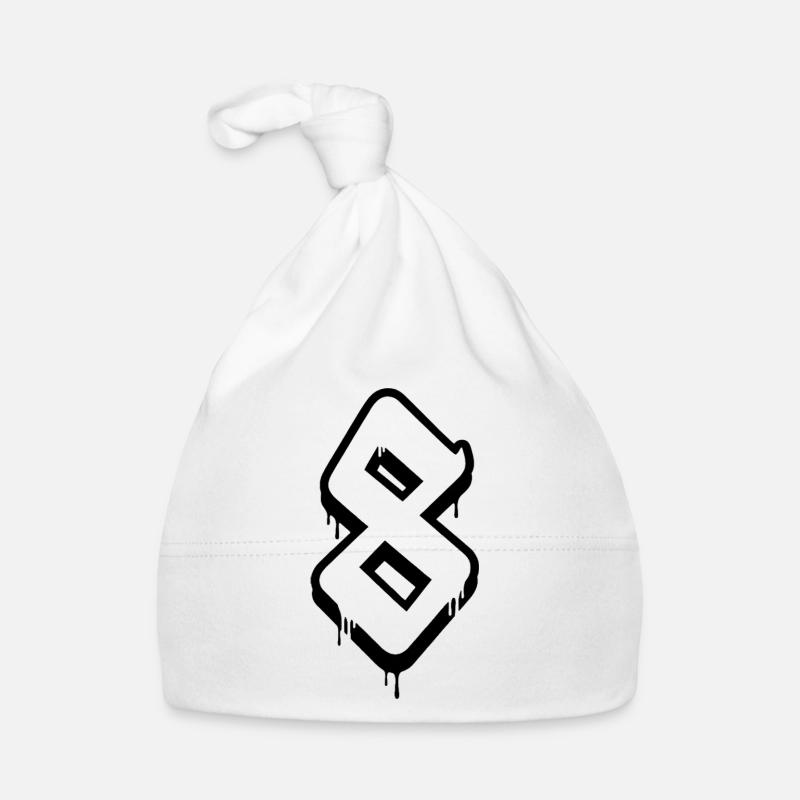 Abstract graffiti number design Organic Baby Cap