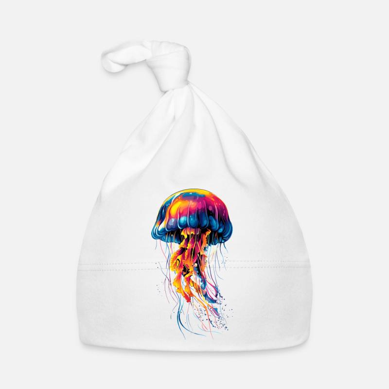 Méduse Méduse de feu Méduse Méduse mignonne Bonnet bio Bébé