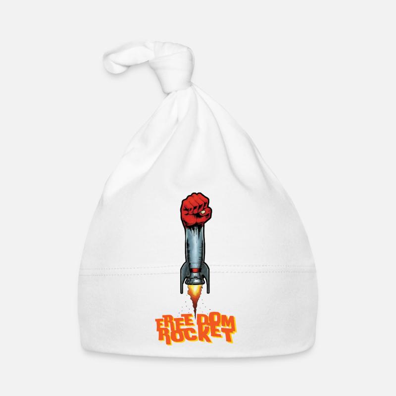 ROCKET FIGHT - freedom & rights Organic Baby Cap
